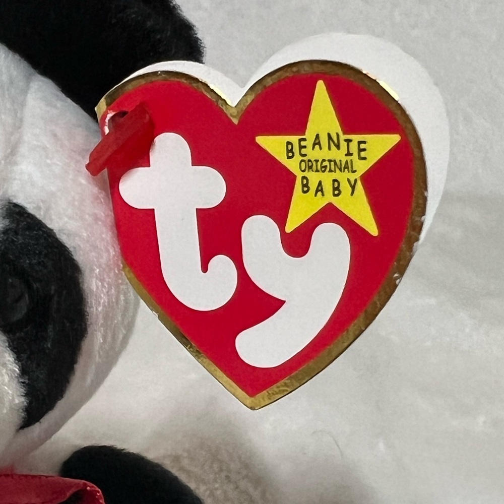 NWT Rare Errors Tag Ty Beanie Baby "Fortune" Panda Bear Retired 1997/1998 Plush - Picture 2 of 9